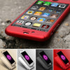 Hard PC Case For Iphone 6 / Iphone 6 Plus Front Clear Glass Film Metal Back Cover Coverage of 360 Degree --I6 4.7 5.5 Luxury Gold